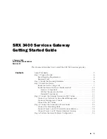 Juniper SRX 3400 Getting Started Manual preview