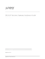 Предварительный просмотр 1 страницы Juniper SRX240 Series Hardware Manual