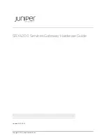 Preview for 1 page of Juniper SRX4200 Hardware Manual