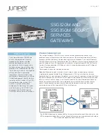 Preview for 1 page of Juniper SSG320M Datasheet