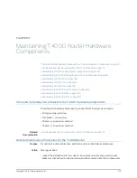 Preview for 203 page of Juniper T4000 - Hardware Manual