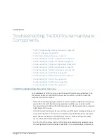 Preview for 213 page of Juniper T4000 - Hardware Manual