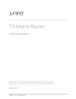 Juniper TX MATRIX Hardware Manual preview