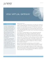 Juniper VGW VIRTUAL GATEWAY Datasheet preview
