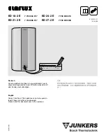 Junkers ELAFLUX ED 18-2 E Instruction Manual предпросмотр