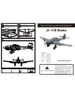 Junkers JU-87D Stuka Instruction Manual предпросмотр