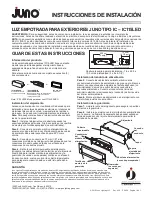 Preview for 2 page of JUNO IC115LED Installation Instructions