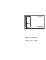 JUNO JDZ 7052 Operating Instructions Manual предпросмотр