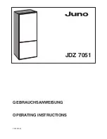 JUNO JDZ7051 Operating Instructions Manual предпросмотр