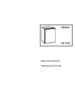 Предварительный просмотр 1 страницы JUNO JGI1423 Operating Instructions Manual