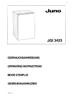 JUNO JGI3423 Operating Instructions Manual preview