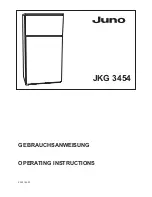 Предварительный просмотр 1 страницы JUNO JKG 3454 Operating Instructions Manual