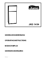 Предварительный просмотр 1 страницы JUNO JKG1454 Operating Instructions Manual