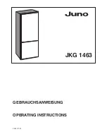 Предварительный просмотр 1 страницы JUNO JKG1463 Operating Instructions Manual