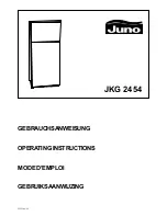 JUNO JKG2454 Operating Instructions Manual предпросмотр