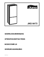 JUNO JKG6473 Operating Instructions Manual предпросмотр