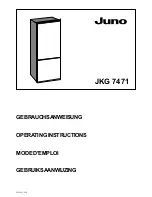 JUNO JKG7471 Operating Instructions Manual предпросмотр