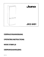 Предварительный просмотр 1 страницы JUNO JKG8491 Operating Instructions Manual