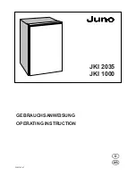 JUNO JKI 1000 Operating Instructions Manual preview