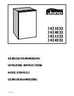 JUNO JKI 1032 Operating Instructions Manual предпросмотр