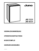 Предварительный просмотр 1 страницы JUNO JKI 1331 Operating Instructions Manual