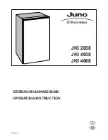 JUNO JKI 2038 Operating Instruction предпросмотр