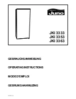 JUNO JKI 3333 Operating Instructions Manual предпросмотр