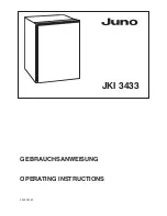 JUNO JKI 3433 Operating Instructions Manual preview