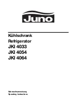 JUNO JKI 4033 Operating Instructions Manual предпросмотр