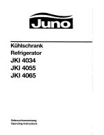 Preview for 1 page of JUNO JKI 4034 Manual