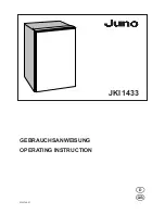 JUNO JKI1433 Operating Instructions Manual предпросмотр