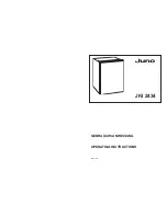 JUNO JKI2434 Operating Instructions Manual предпросмотр