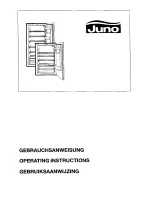 JUNO JKI6050 Operating Instructions Manual предпросмотр