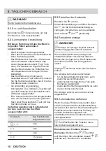 Preview for 10 page of JUNO JKSI605F9 User Manual