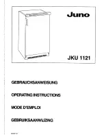 JUNO JKU1121 Operating Instructions Manual предпросмотр