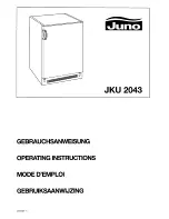 JUNO JKU2043 Operating Instructions Manual предпросмотр