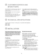 Предварительный просмотр 8 страницы JUNO JKU6036 Operating Instructions Manual