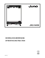 JUNO JKU6436 Operating Instructions Manual preview