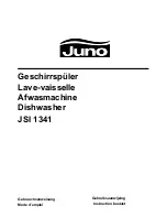 JUNO JSI 1341 Instruction Booklet предпросмотр