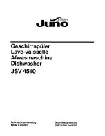 Предварительный просмотр 1 страницы JUNO JSV4510 Instruction Booklet