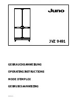 JUNO JVZ 9491 Operating Instructions Manual preview