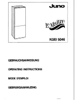 JUNO Le Maitre KGEI5046 Operating Instructions Manual предпросмотр