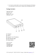 Preview for 2 page of Jupio PowerVault DSLR Operating Instructions