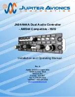 Jupiter Avionics AMS44 Installation And Operating Manual предпросмотр