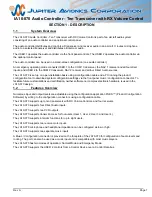 Preview for 5 page of Jupiter Avionics JA10-070 Installation And Operating Manual