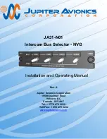 Preview for 1 page of Jupiter Avionics JA31-N01 Installation And Operating Manual