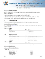 Preview for 4 page of Jupiter Avionics JA72-006 Installation And Operating Manual