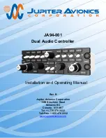 Jupiter Avionics JA94-001 Installation And Operating Manual предпросмотр