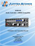 Jupiter Avionics JA95-043 Installation And Operating Manual preview