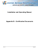 Предварительный просмотр 37 страницы Jupiter Avionics JA95-043 Installation And Operating Manual